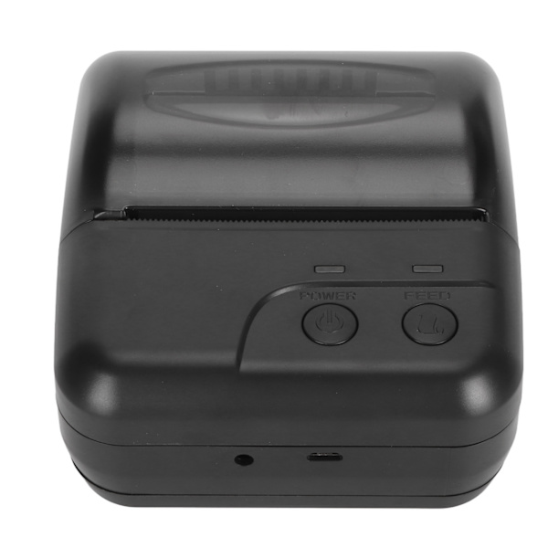 80mm Mini Termisk POS-skrivare Handhållen Bluetooth Kvittoskrivare Ficksskrivare för Cab Order Office  100‑240V