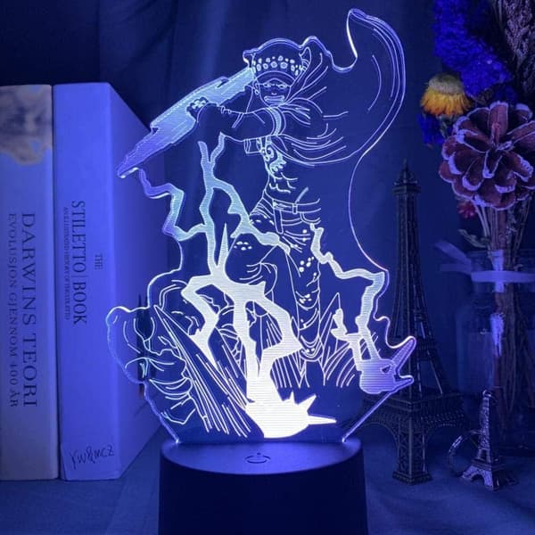 One Piece Luffy 3D Illusion Natlampe Smart Touch, RG