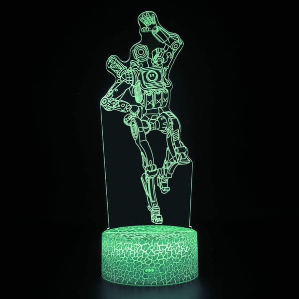 3D Optisk Illusjon LED Nattlys, 16 Farger Kan Endres wi