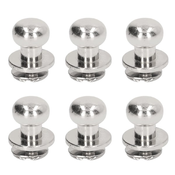 200 sett munkerivett med høyglans, glattere 10x8mm utsøkt utførelse lær DIY håndverksartikler for DIY klær vesker sølv