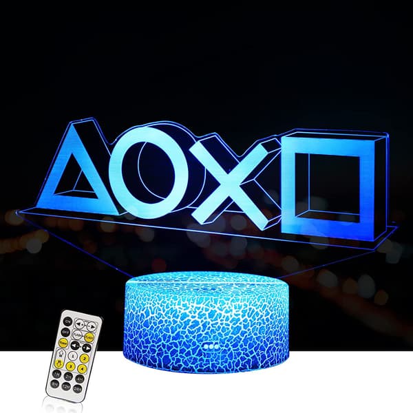 3D Gamepad Natlampe (3 mønstre) Spillekonsol I