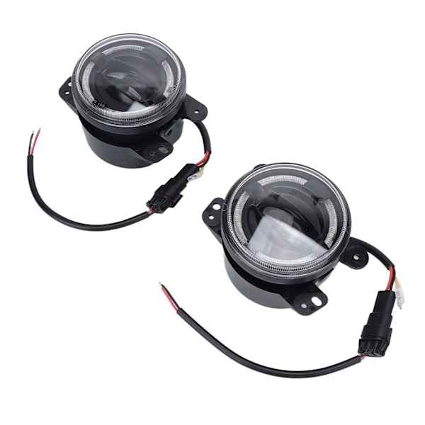 2 st 4 tum LED-Dimljus för Frontstötfångare Runda Körljus Ersättning för Jeep Wrangler 2007‑2018