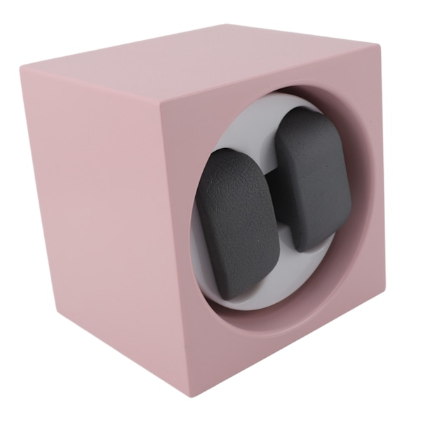 Dubbel automatisk klockuppdragare USB batteridriven 2 hastigheter justerbar tyst drift Smart klockuppdragare med LED-ljus rosa