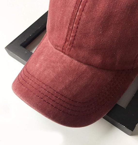 Neutral retro vasket baseballkasket twill justerbar far ca