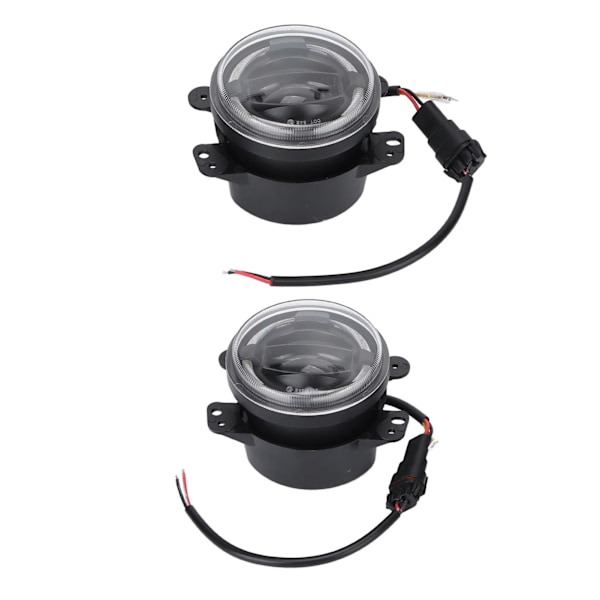 2 st 4 tum LED-Dimljus för Frontstötfångare Runda Körljus Ersättning för Jeep Wrangler 2007‑2018