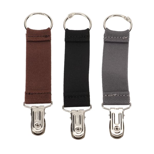 3 stk. Elastisk Hat Clip til Kvinder i Rustfrit Stål til Udendørsrejser, Hat Clip til Håndtaske, Rygsæk, Bagage, Sæt 1