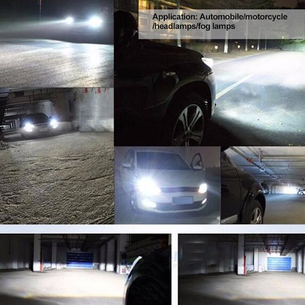 S2-COB Bil LED-frontlykter 36W 8000LM Universelle Auto Frontlyktutskiftninger H11