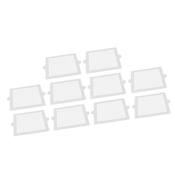 10 stk engangsbrukbare hårstoppere, flerbruks, effektive, firkantede, vanntette, sterke klebende engangsbrukbare dusjavløp for baderom 10,5 cm/4,1 tommer