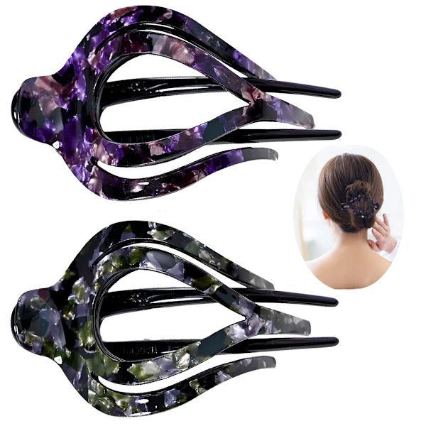 2 kpl Sydän Ankannokka Klipsi Muoti Bun Hiukset Klipsit Hieno Barrettes Naisille Ranskalainen Twist Hiukset Klipsi Ei Luista Vahva Pito Peach heart
