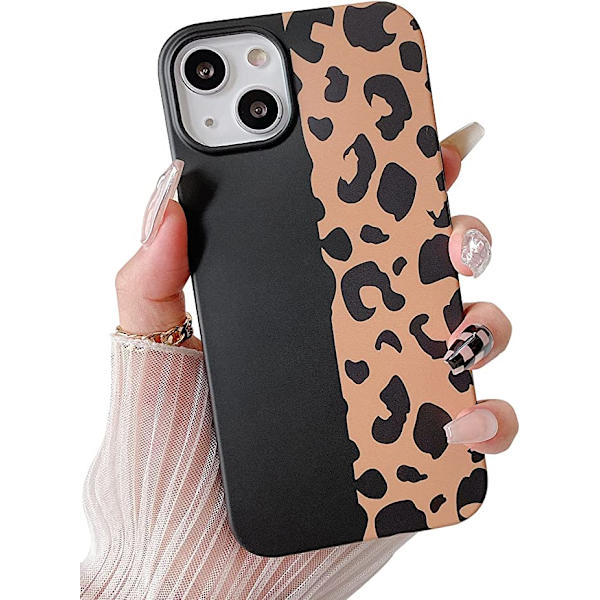 Kompatibel med iPhone 13 Skal Söt, Leopard Skyddande Skal