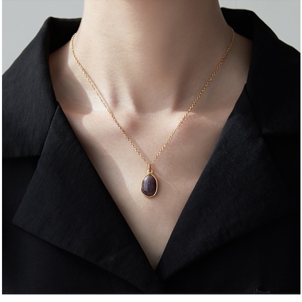 Halsband med hänge för kvinnor, modernt smycke.