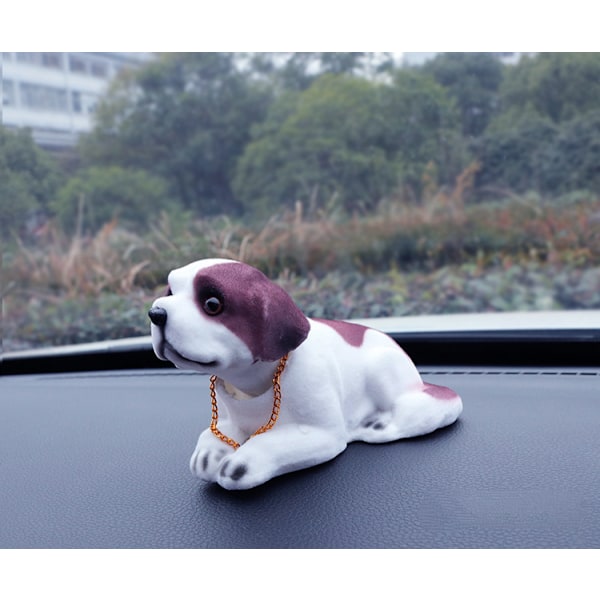 Dashboard Hoved Hunde Nikkende Hoveder Bil Dash Ornamenter Hvalp til Bil Dekoration (Sankt Bernhard)