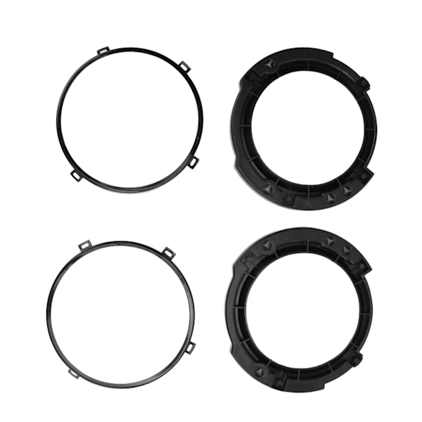 7 tommer rundt forlygte monteringsbeslag ring sæt med forlygte metal ring sort udskiftning til Jeep Wrangler JK 2007 til 2017