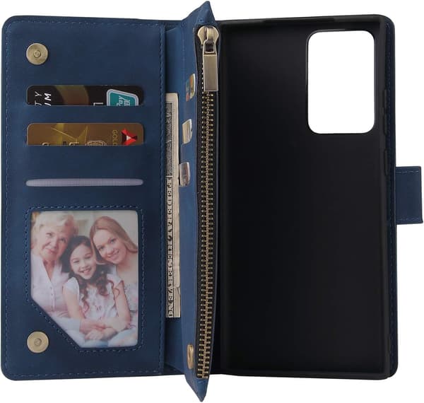 Kompatibel med Samsung Galaxy Note 20 Ultra Wallet Case Te