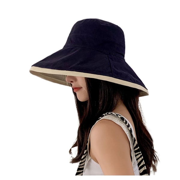 Dam solhatt bomullshink fashion sommar strand bred B A