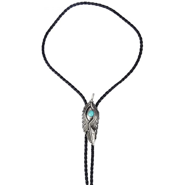 Native American Bolo Tie Rodeo Cowboy Läder Halsduk Wester D