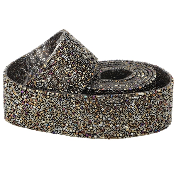 DIY rörpärlor nät omslag rulle kristall strass kedja trim band dekoration (#05)