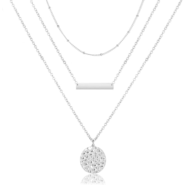 Bohemisk guldmynt flerskikts bar choker halsband delikat lager