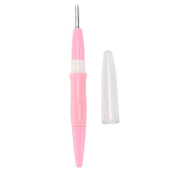 3‑Needle Felting Pen Comfortable Feel Felt Poke Needle for Household Use DIY StuffPink