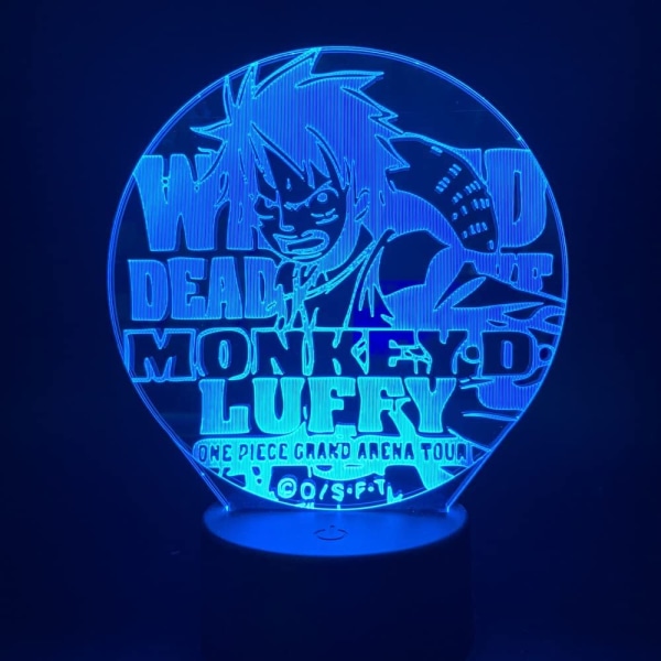 One Piece Luffy 3D Illusion Nattlampa Smart Touch, RG