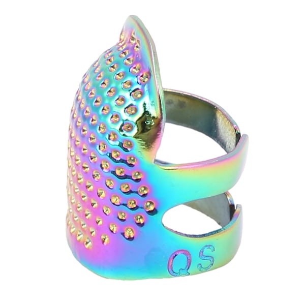 Thimble NonSlip Justerbar Färgglad Mässing Fingerskydd 2 Modeller för Daglig Sömnad(M )