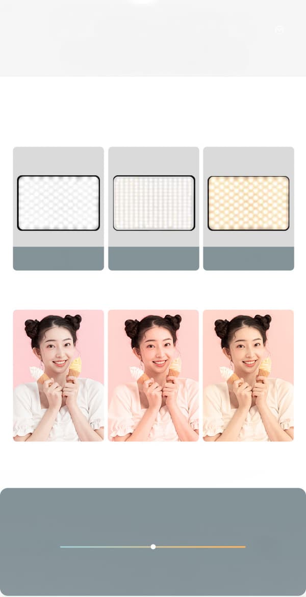 Fotograferingslys LED Videolys 3000-5700k Dimbar Flat