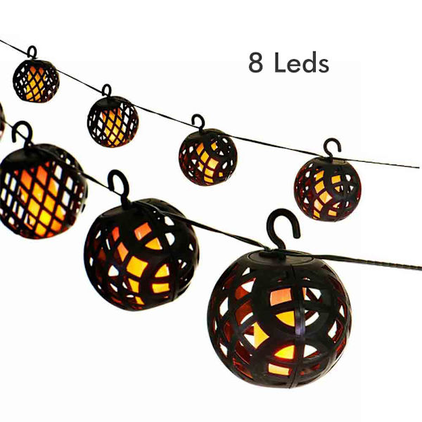 LED-simuleret solflammelys Have Lys Solstrenglys Vandtætte dekorative lys til havebryllup Juleindretning