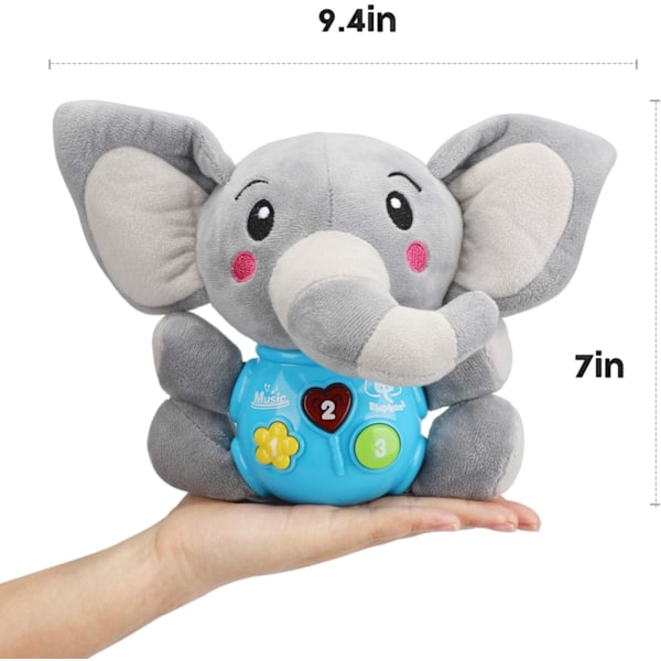 Lasten lelut Musiikkilelut Plussinen Elefantti Vauvan lelut Täytetty eläin Poikien lelut, Yllätysjoulu, Loma- ja syntymäpäivälahjat lapsille pojille ja tytöille Elephants