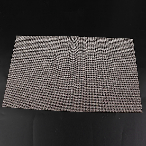 24*40cm Självhäftande Glas Kristall Trim Rhinestones Mesh Kläder Applikationer(Transparent Grå)