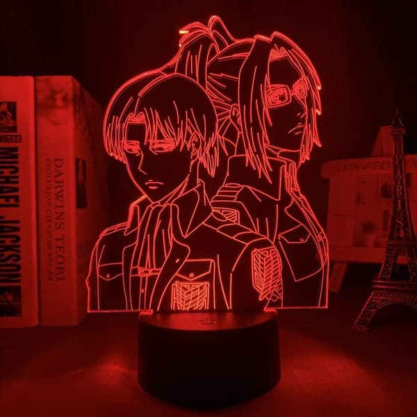Anime 3D Natlampe Attack Akryl LED 3D Lampe til Hjem Roo