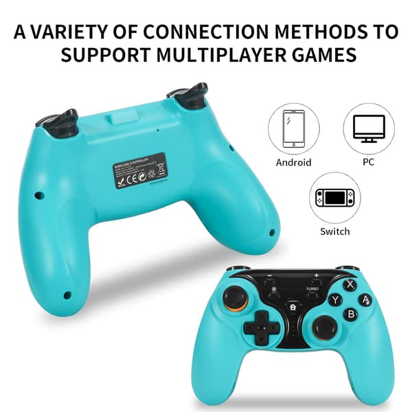 Dobe Switch håndholdt controller kompatibel med Nintendo Switch/Switch OLED (blå)