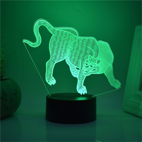 3D Illusion Natlamper til Børn Dyremodel Legetøj Jul