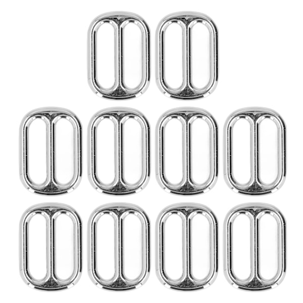 Justerbart spänne med pläteringsprocess DIY matchande fint utförande bärbar metallspänne silver