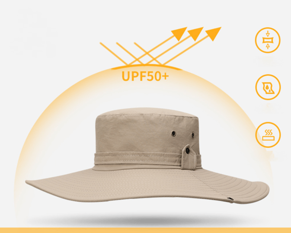 Bomullssolhatt UV-skydd Sommarhattar Strandhatt Safari Bo B