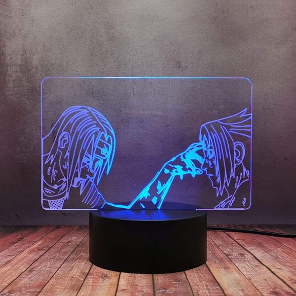 Naruto Kakashi Uchiha Sasuke 3D Illusion Natlampe Sm