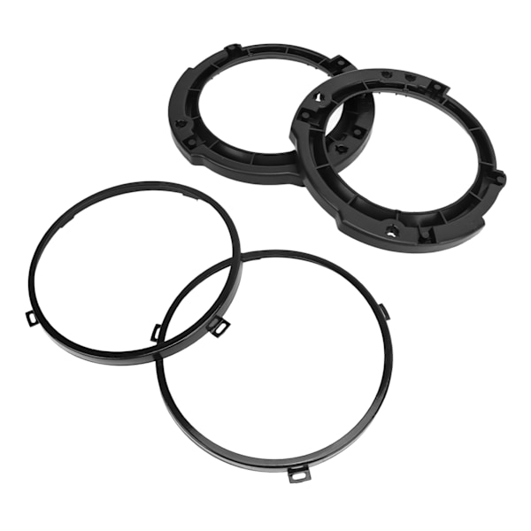 7 tommer rundt forlygte monteringsbeslag ring sæt med forlygte metal ring sort udskiftning til Jeep Wrangler JK 2007 til 2017