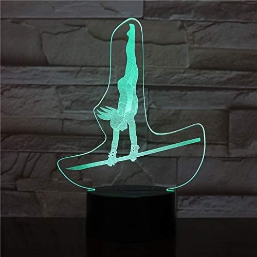 3D Kunstnerisk Gymnastik Natlampe Touch Bord Optisk