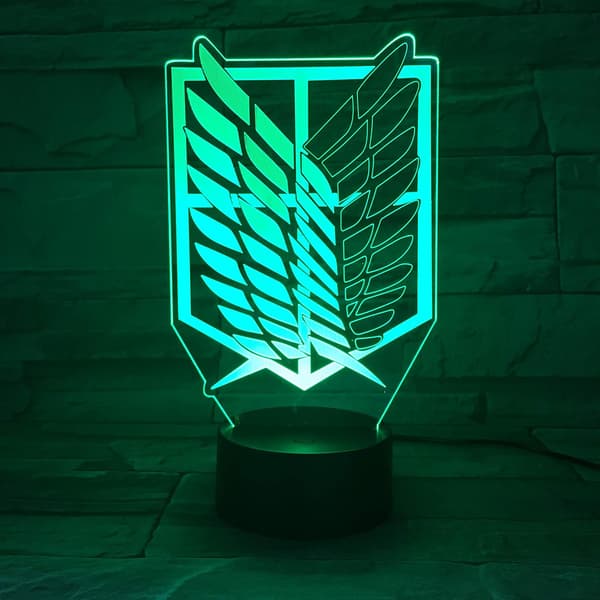 Attack on Titan 3D Anime Lampe Nat Levi Ackerman Illusion N