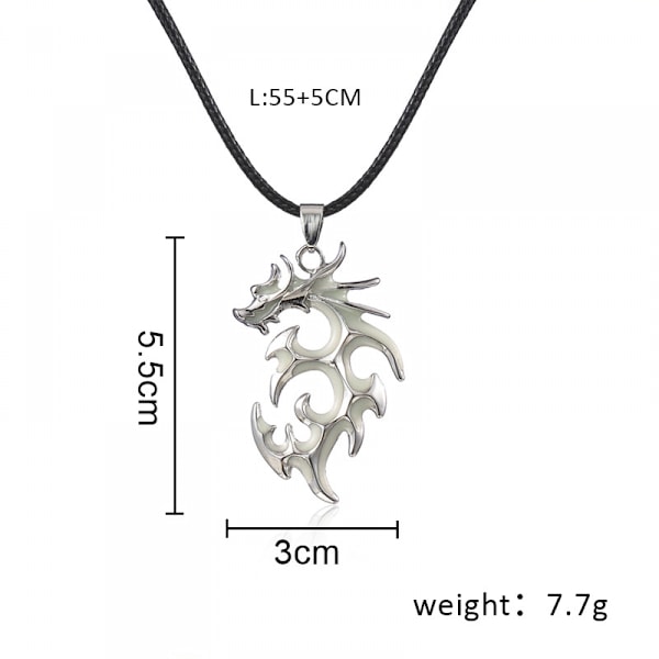 Flamd Drake Luminous Hänge Kan Glöd ihålig Drake Halsband
