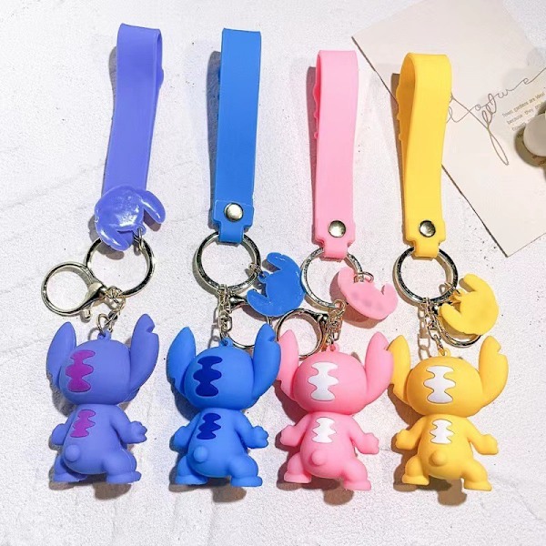 Piirroshahmo avaimenperät tytöille ja pojille, söpö Kawaii avaimenperä, reppuavaimenperä tarvikkeet ranneke avaimenperä auton riipukset, yllätys syntymäpäivälahjat Yellow