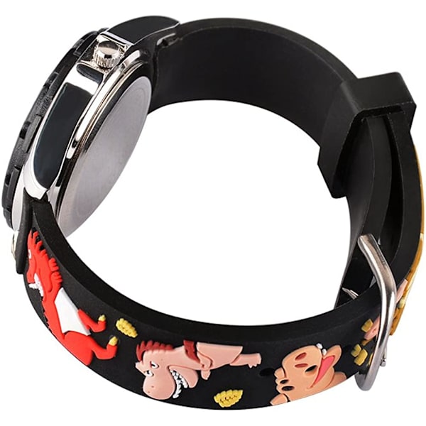 3D Barnklocka, Söt Cartoon Vattentät Klocka Silikonarmband för 2-12 År Gamla Flickor och Pojkar, Bästa Presenten till Barn