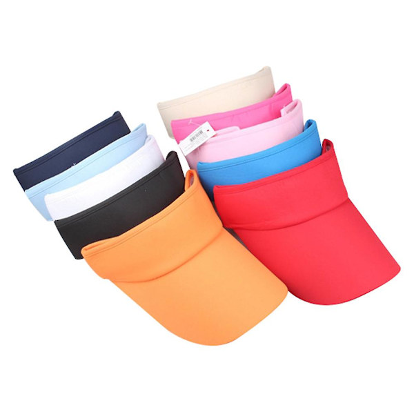 Blå Sommer Unisex Polyester Utendørs Hatt Pustende Solhatt C