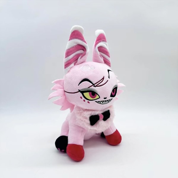 2024 Hazbin Hotel Plysch, 12\" Angel Dust Meow Plyschleksak för TV-fans, Present till pojkar och flickor för födelsedag, påsk och jul Pink