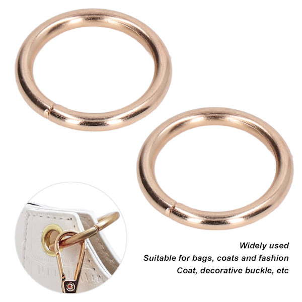 50 stk metallringer 15x3mm jernmateriale robust holdbar multifunksjonell utsøkt O-ringer metall Gold