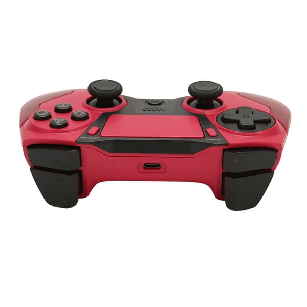 Trådløs spillkontroller med dobbel vibrasjon, 6-akset føling, LED-indikator for PS4, PC og mobiltelefon