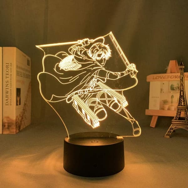 Attack on Titan 3D Anime Lampe Nat Levi Ackerman Illusion N