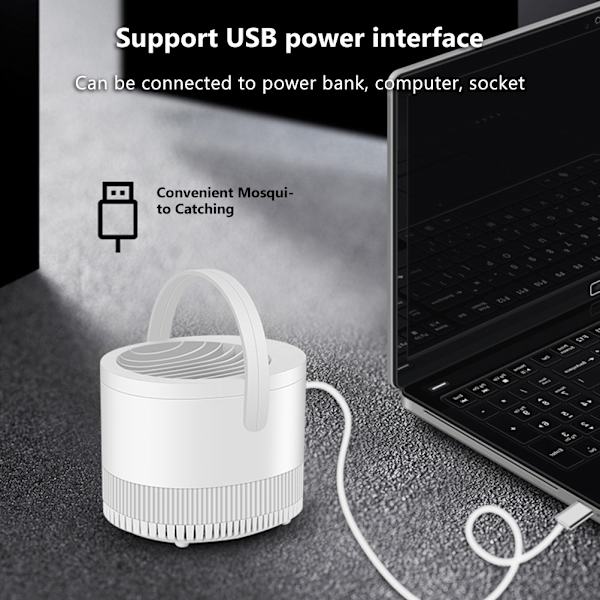 Myggdreperlampe USB Elektrisk Myggdreperfelle Insektfelle Husholdningsmygglys Insektfelle for innendørs og utendørs