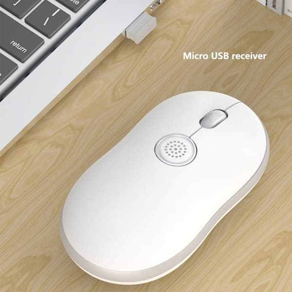 2.4G Trådløs mus med Micro USB-mottaker, bærbar datamus, W