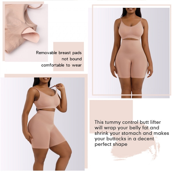 Löparcrop top gym hög midja sport shorts set storlek M