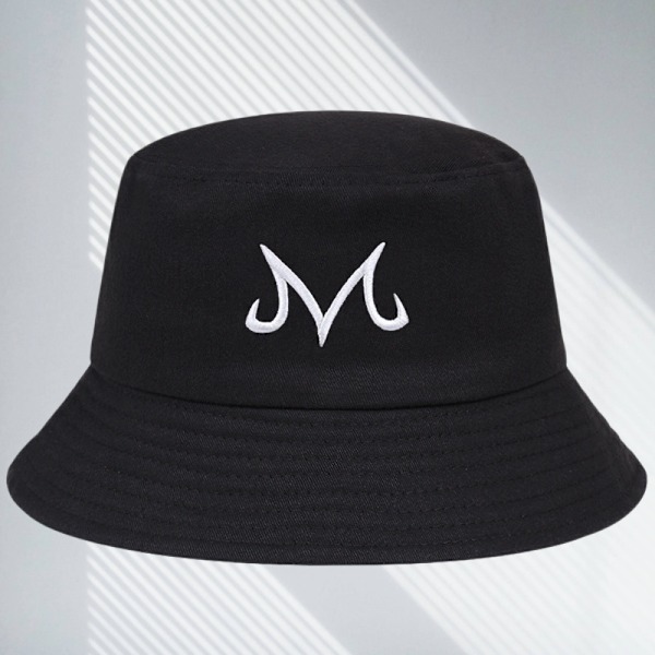 M Broderad Bucket Hat Hat Unisex Solhatt Vuxen Bucket Hat A